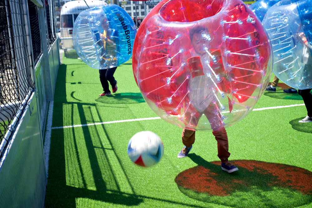 Bubble Soccer in San Francisco Great bubble soccer event organized by